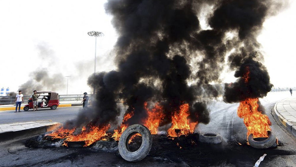 Resultado de imagen para Fotos de las protestas en Irak