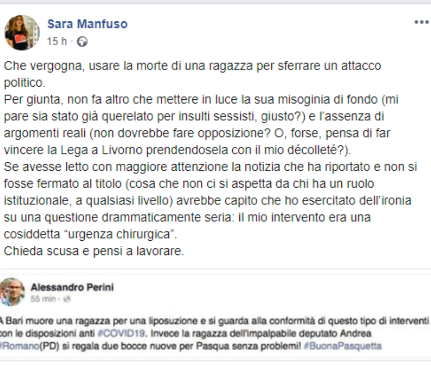 Duello Sul Ring Dei Social Tra Andrea Romano E Alessandro Perini