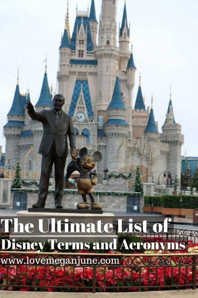 The Ultimate List Of Disney Terms And Acronyms Love Megan June