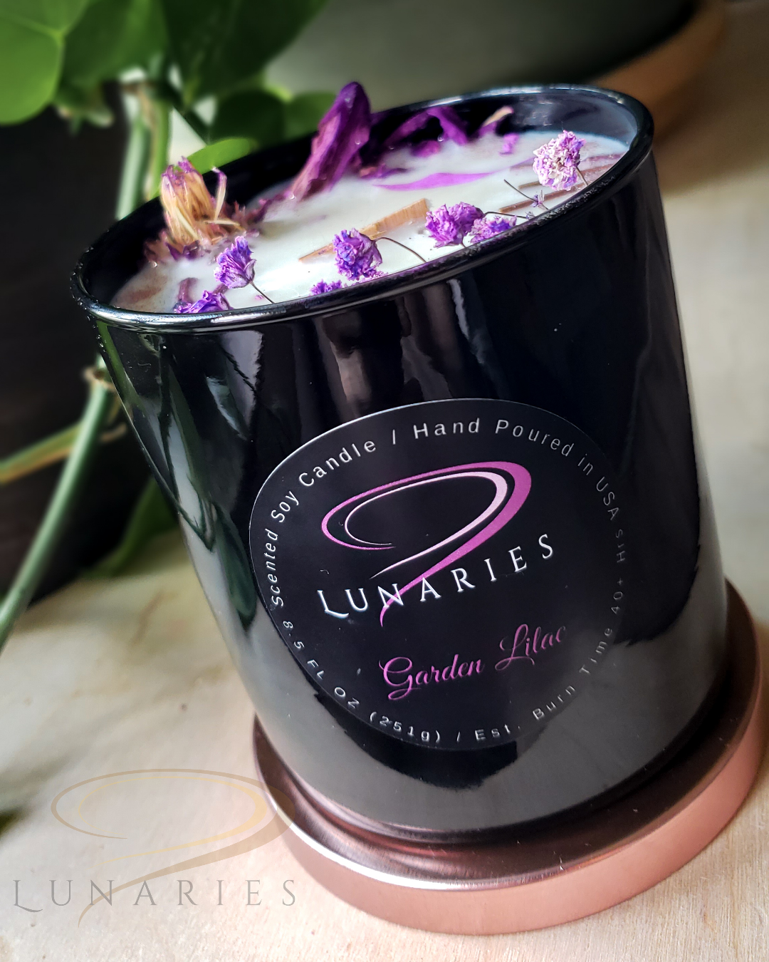 Garden Lilac - Botanical Soy Candle - Image 5