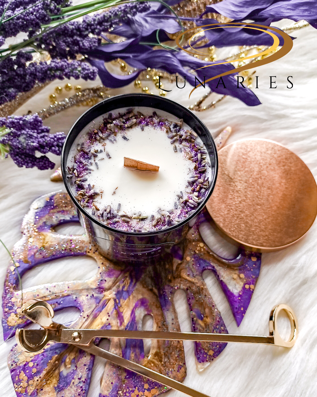 Lavender Fields - Botanical Soy Candle - Image 3