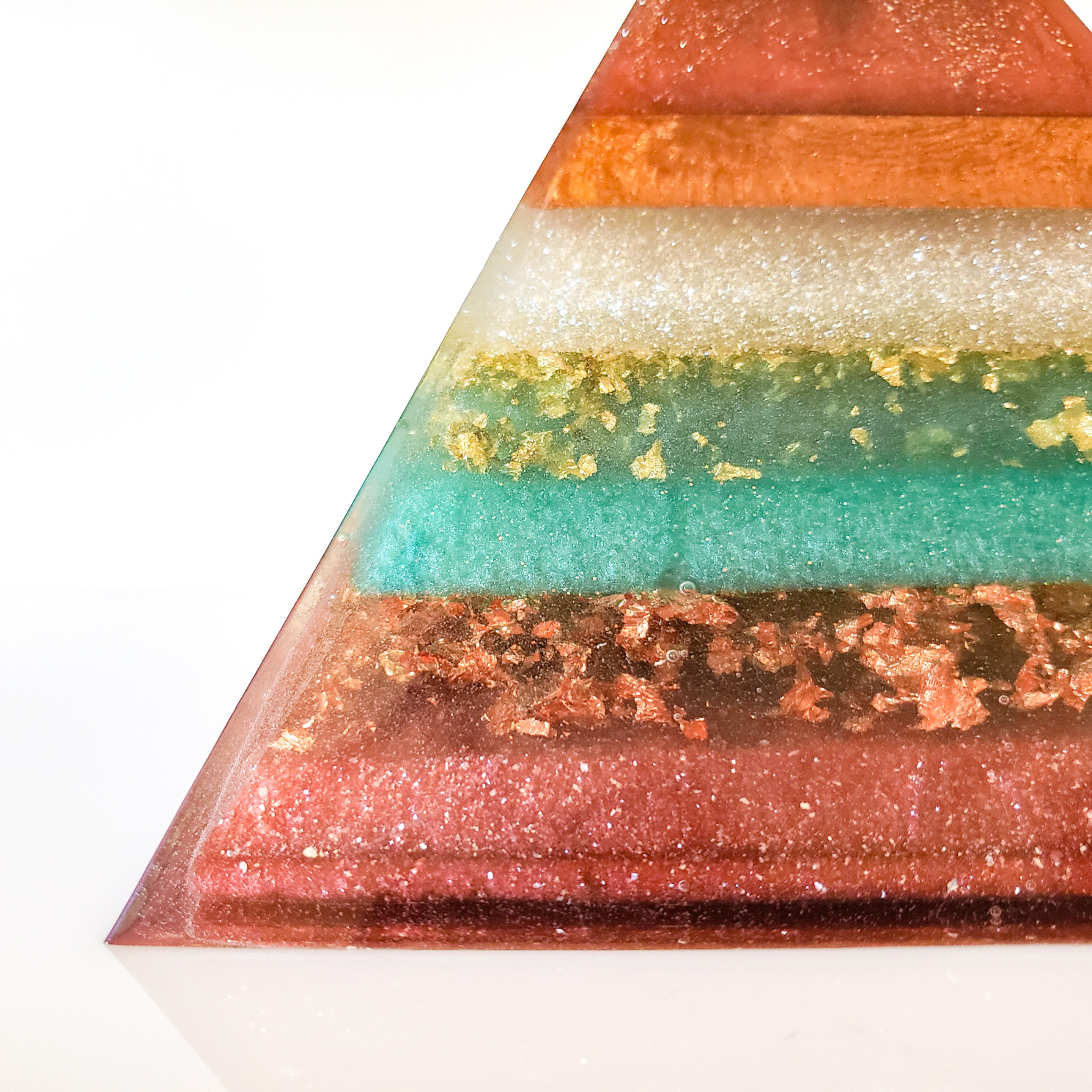 Resin Pyramid Home Accent - Copper - Image 6