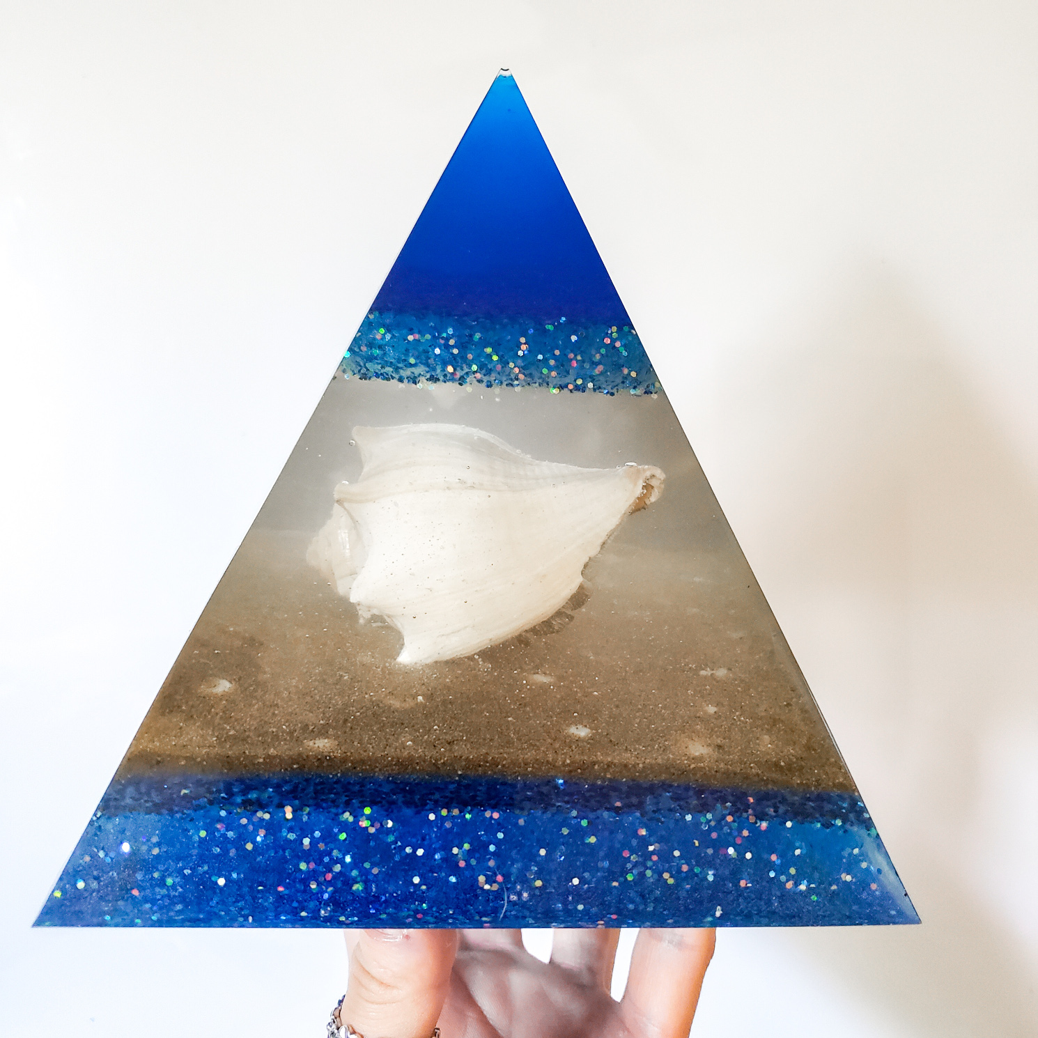 Resin Pyramid Home Accent - Seashell - Image 5