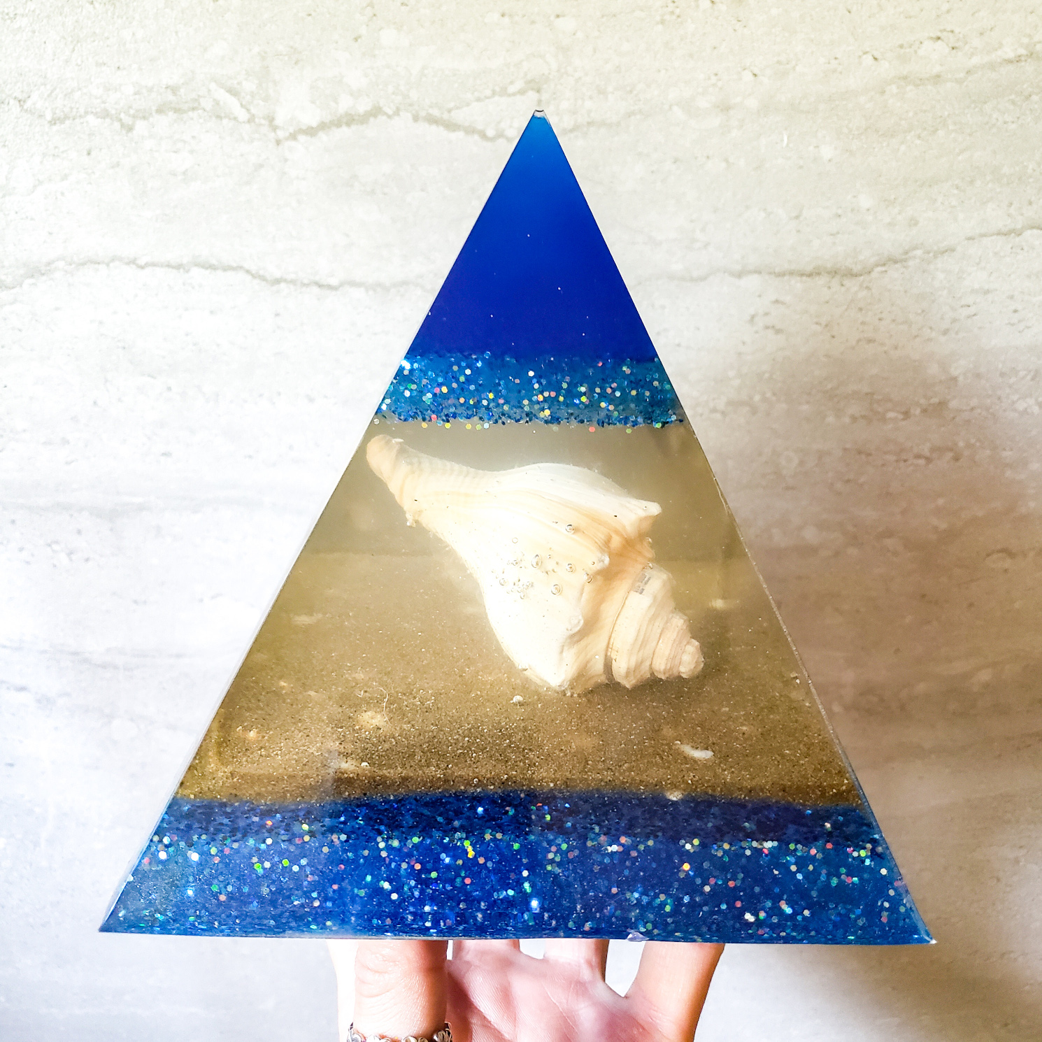 Resin Pyramid Home Accent - Seashell - Image 11