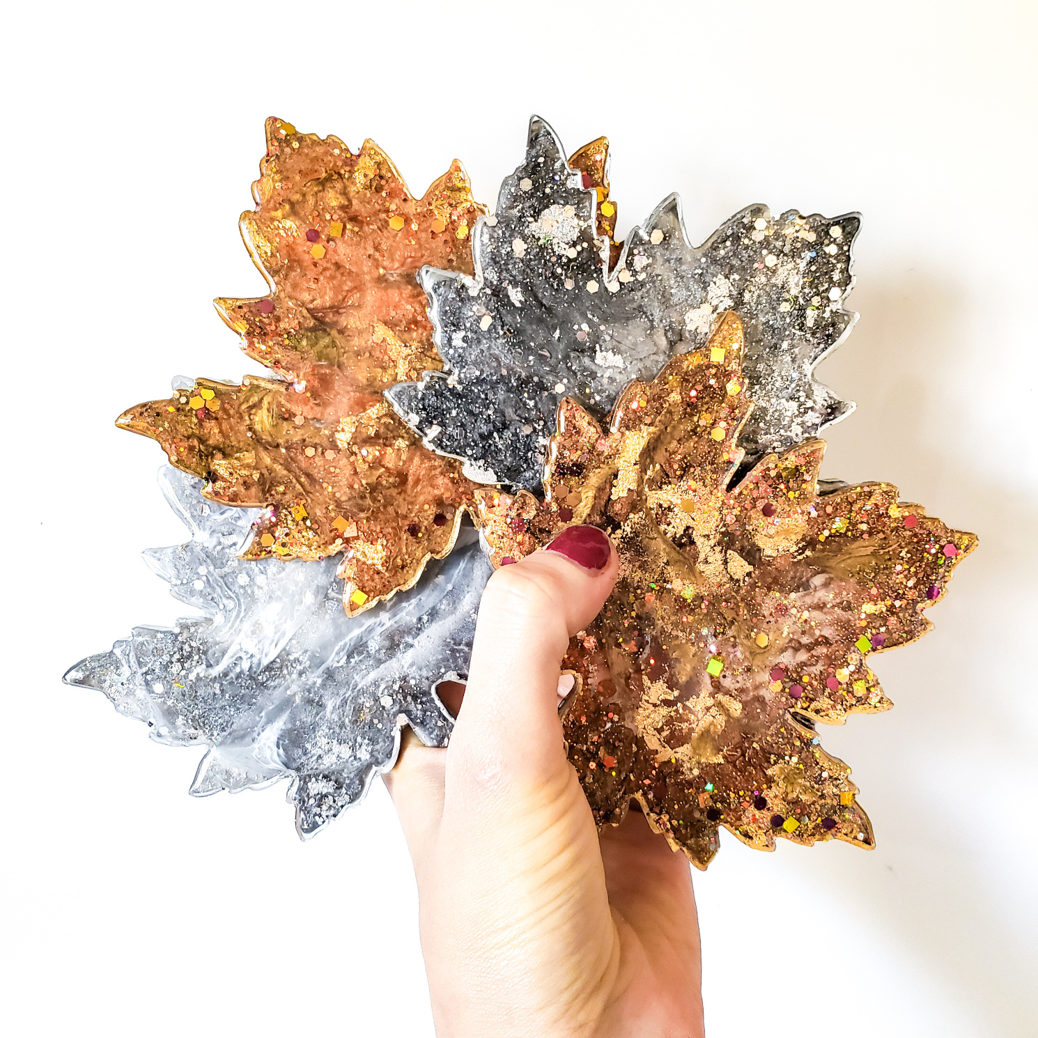 Maple Leaf Coasters - Black/Gold - Image 6