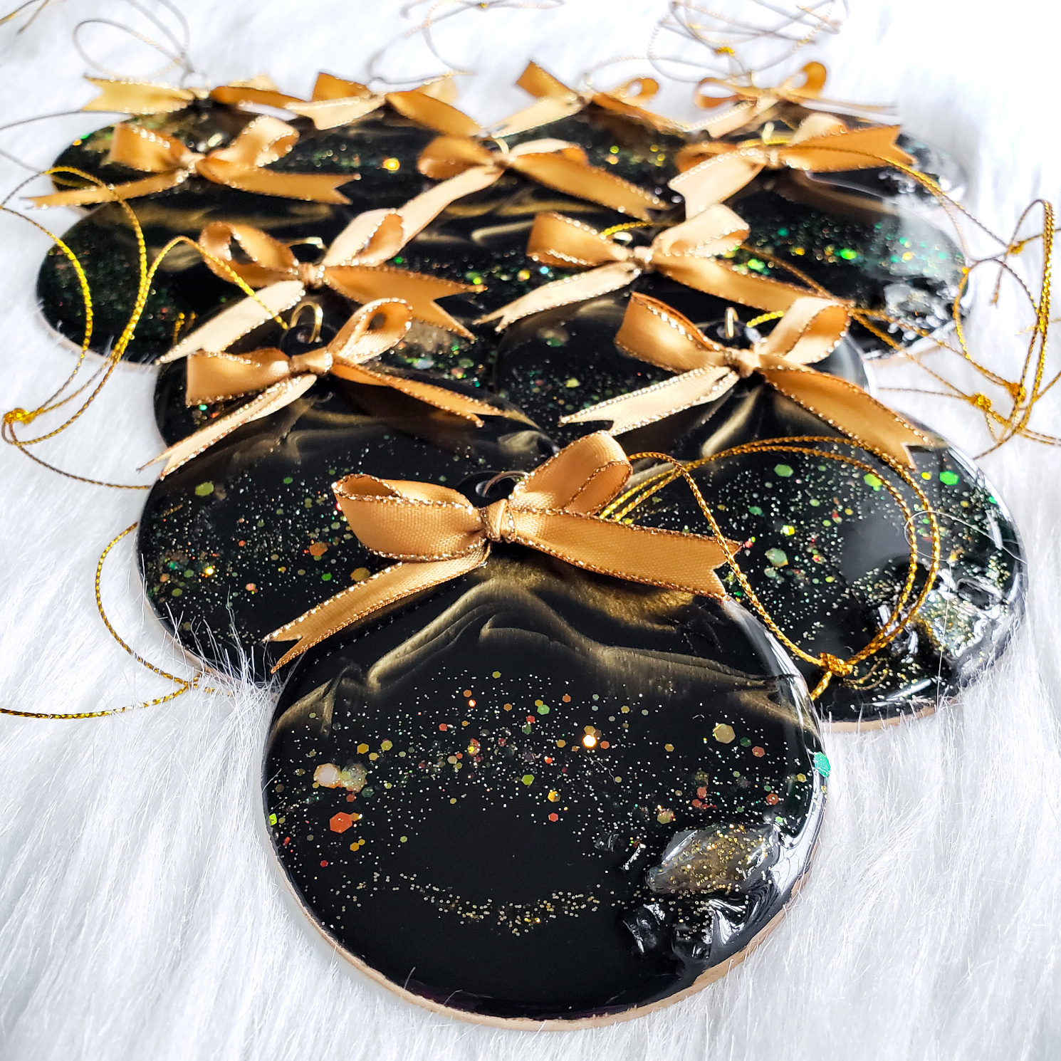 Christmas Tree Ornaments - Black - Image 3