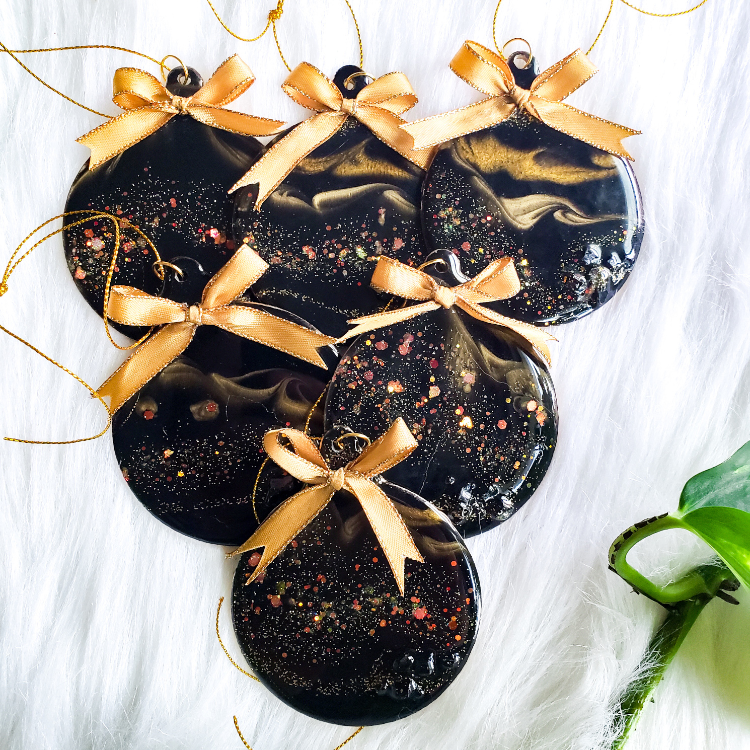 Christmas Tree Ornaments - Black - Image 8