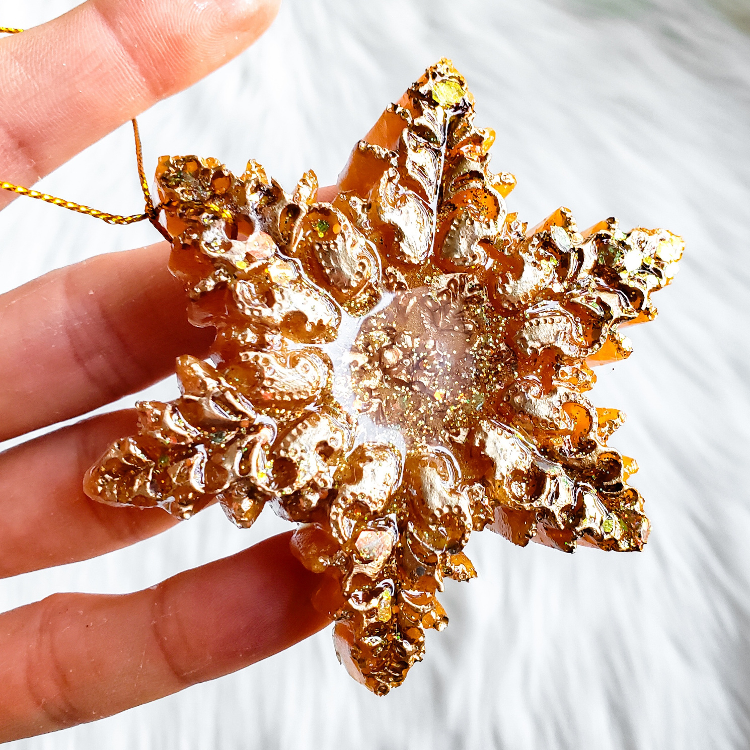 Christmas Ornaments - Yellow/Gold - Image 2