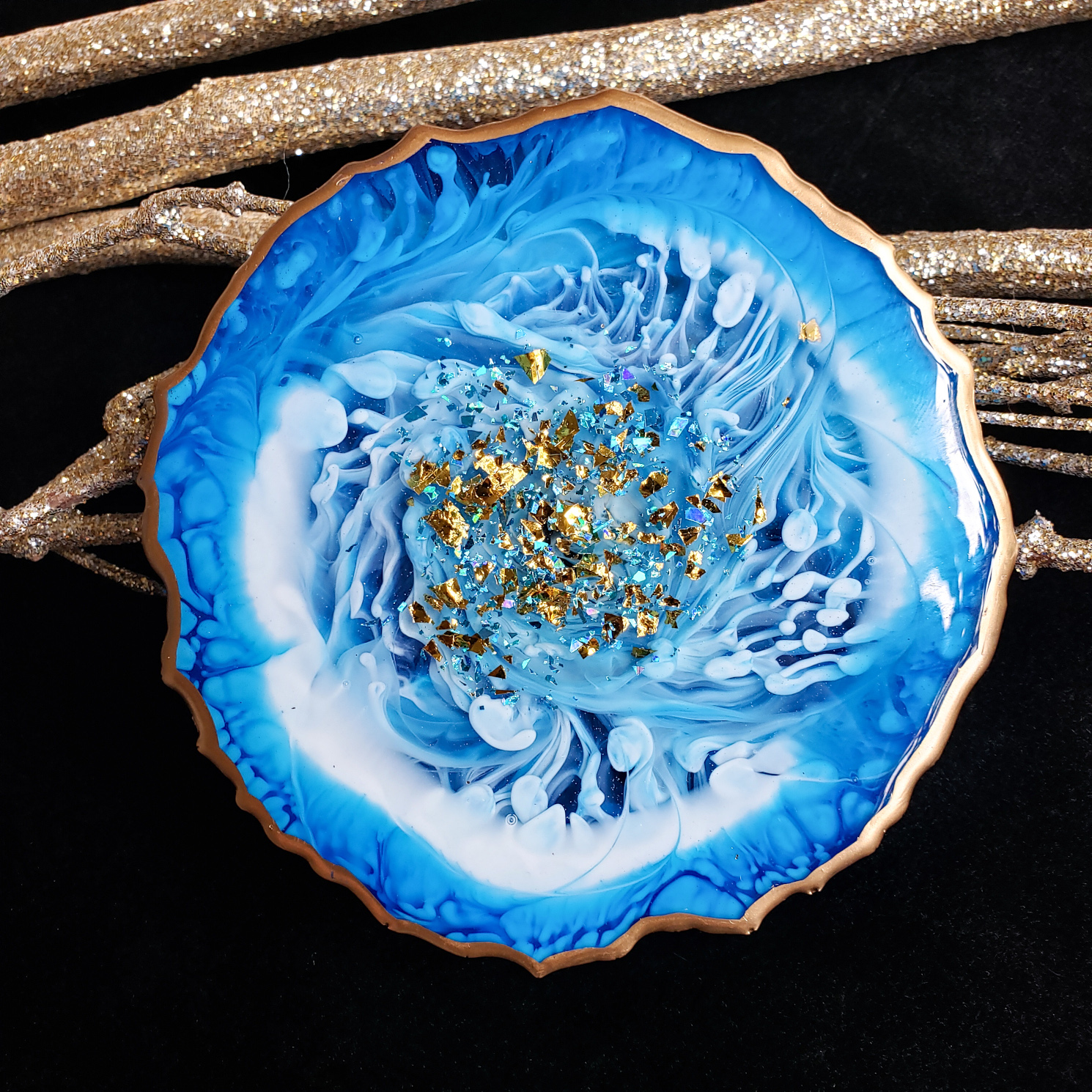 Geode Coasters, Blue - Image 5