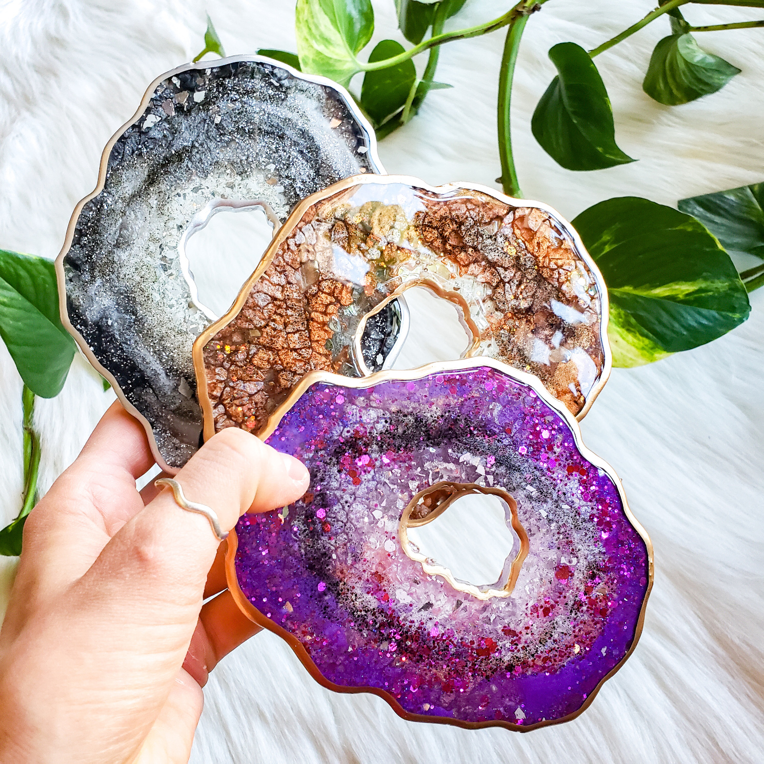 Mini Geode, Candle Coaster - Image 8