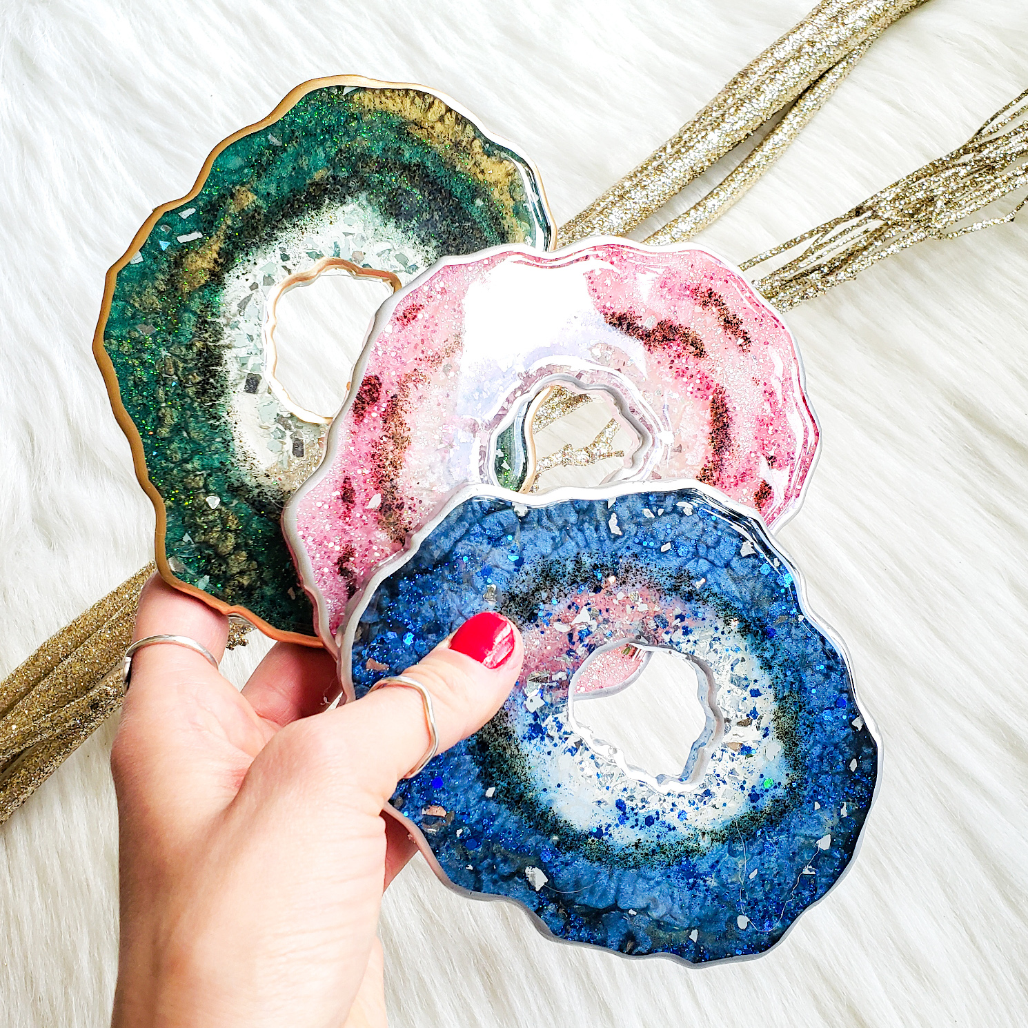 Mini Geode, Candle Coaster - Image 9