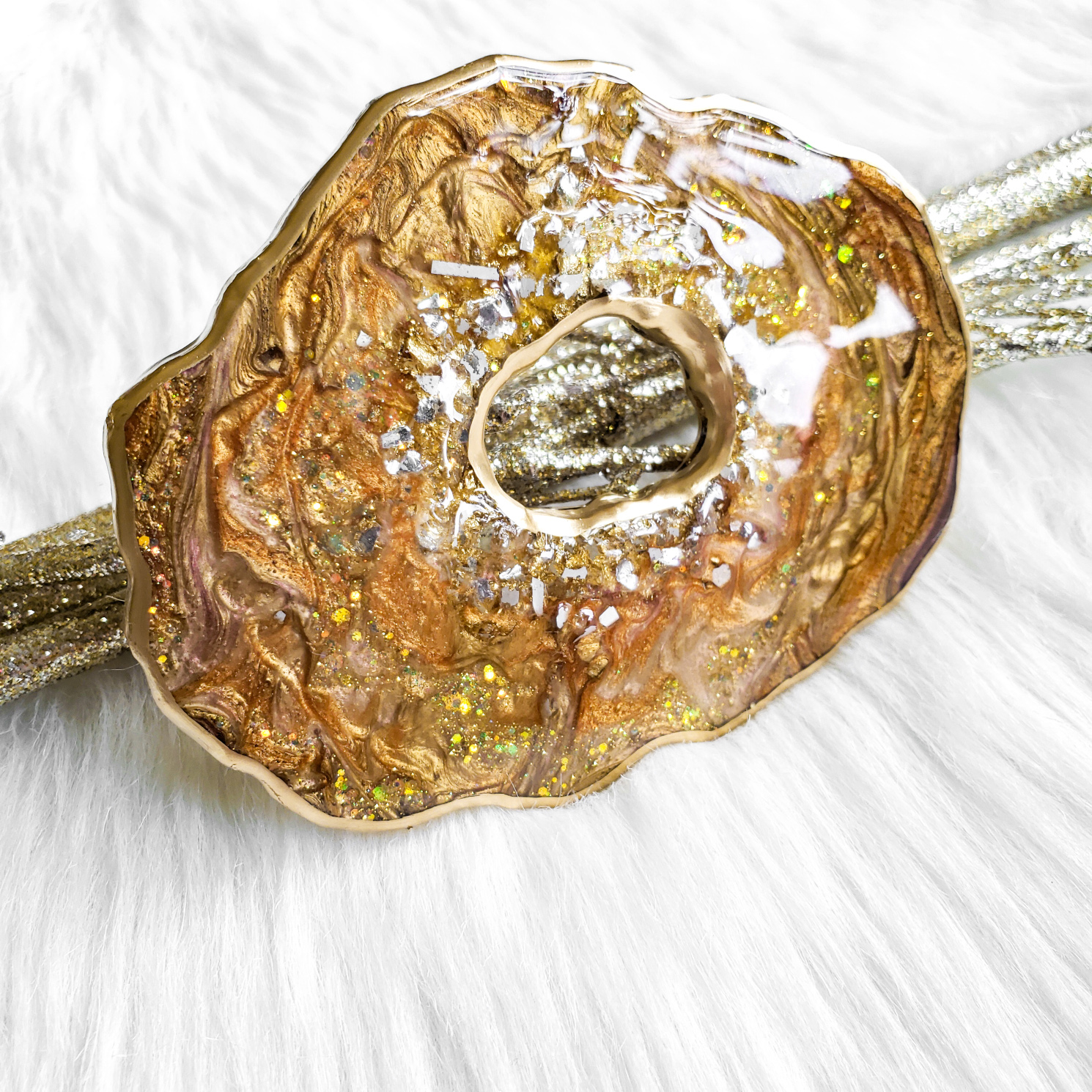 Mini Geode - Copper/Tan