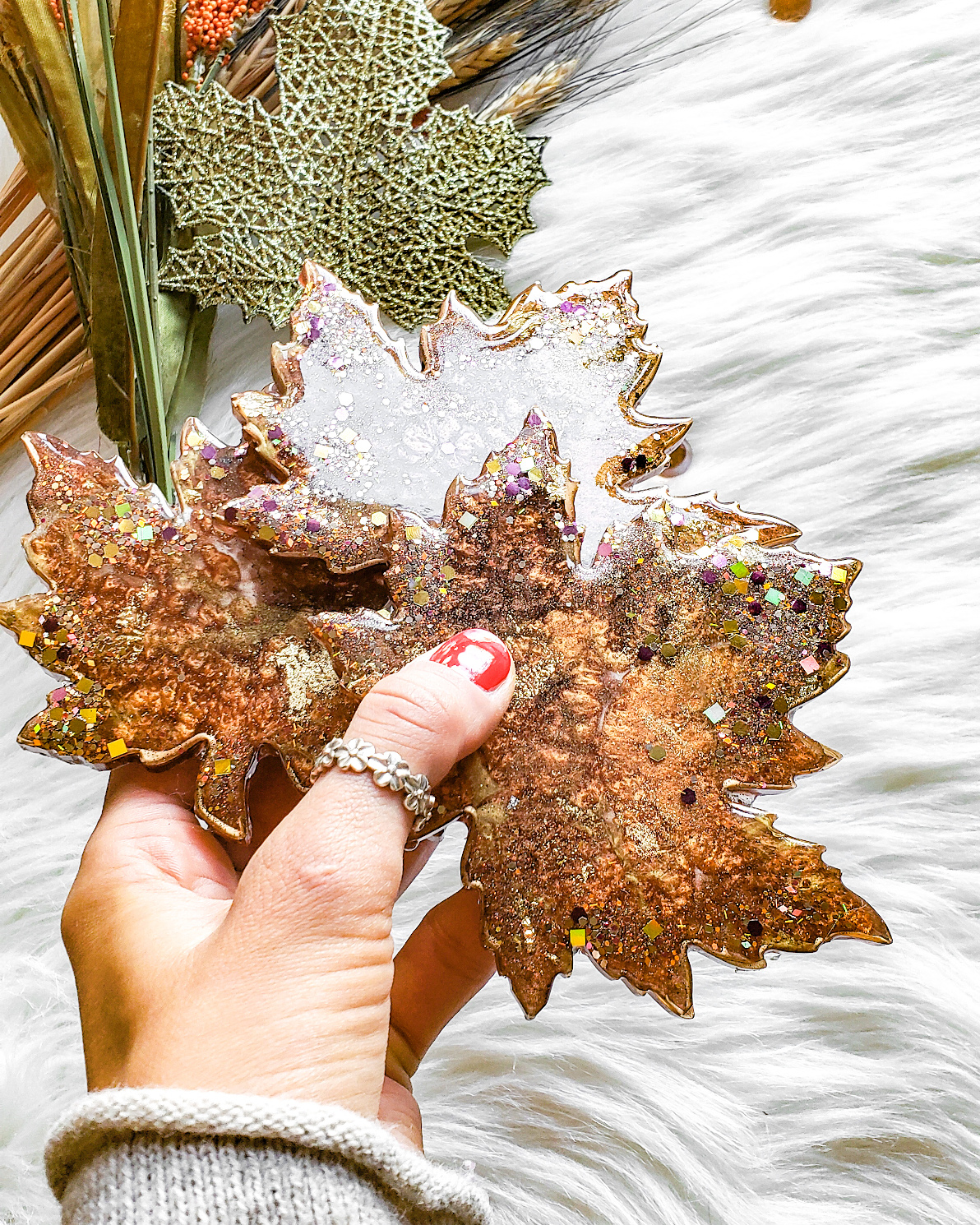 Maple Leaf Coasters - Brown - Image 5