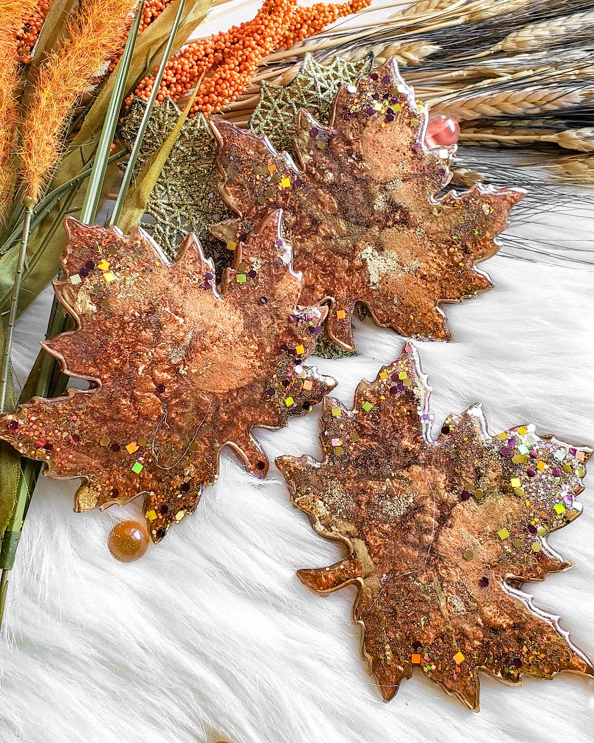 Maple Leaf Coasters - Brown - Image 4