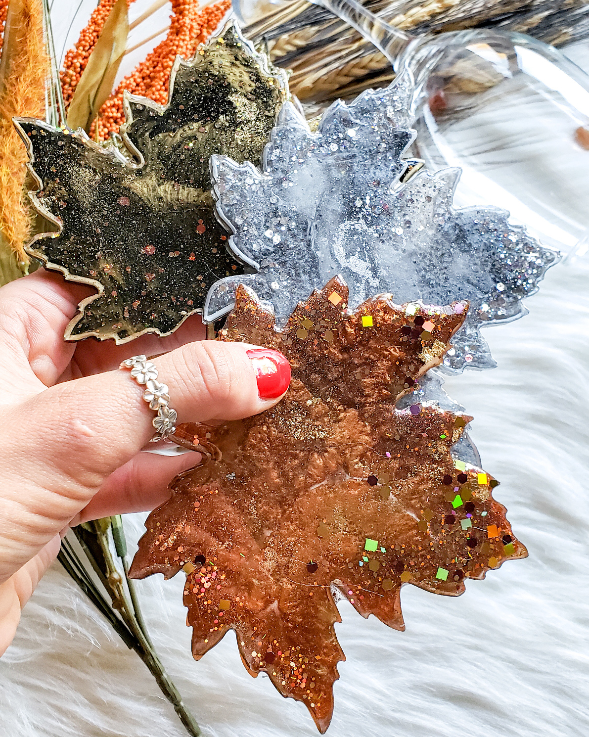 Maple Leaf Coasters - Brown - Image 8