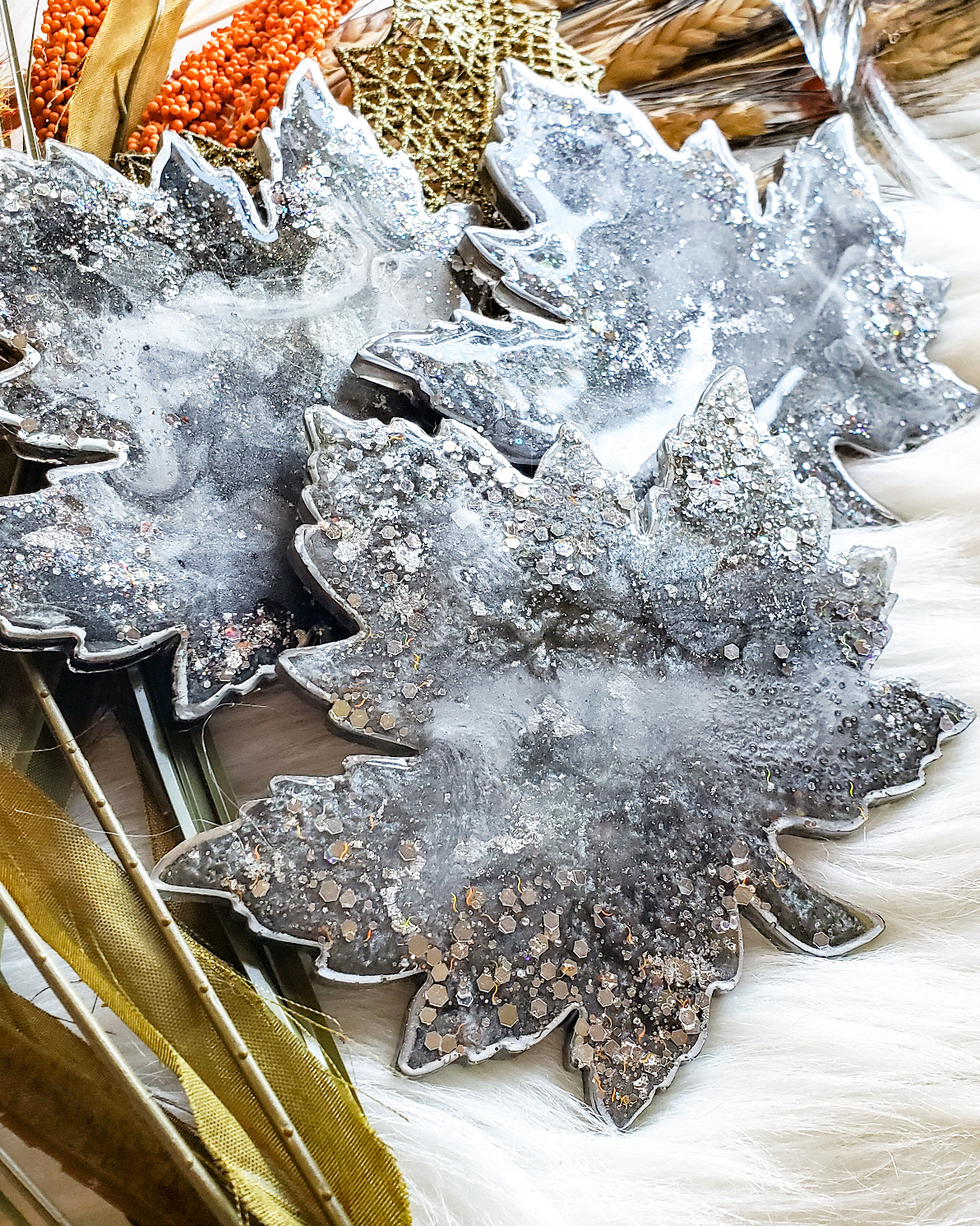 Maple Leaf Coasters - Silver - Image 5