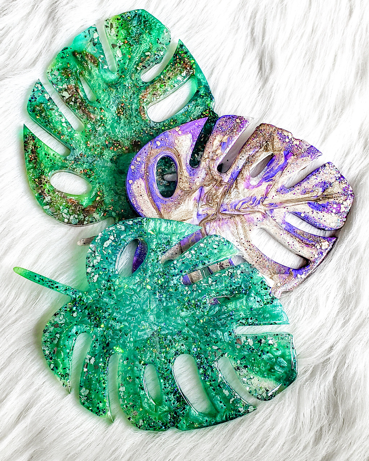Resin Monstera Leaf - Image 4