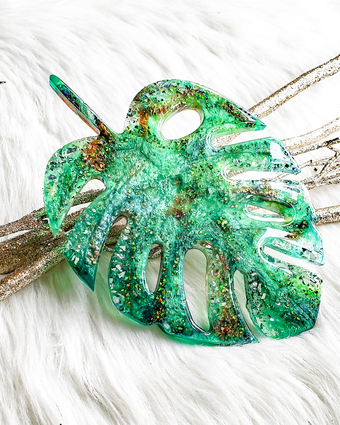 Resin Monstera Leaf