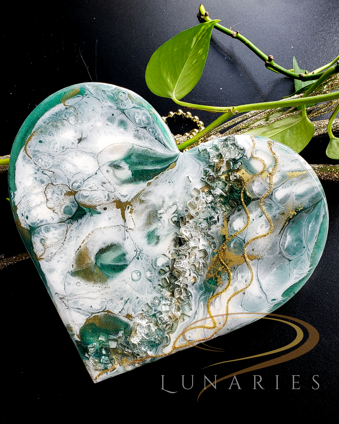 Heart Resin Art