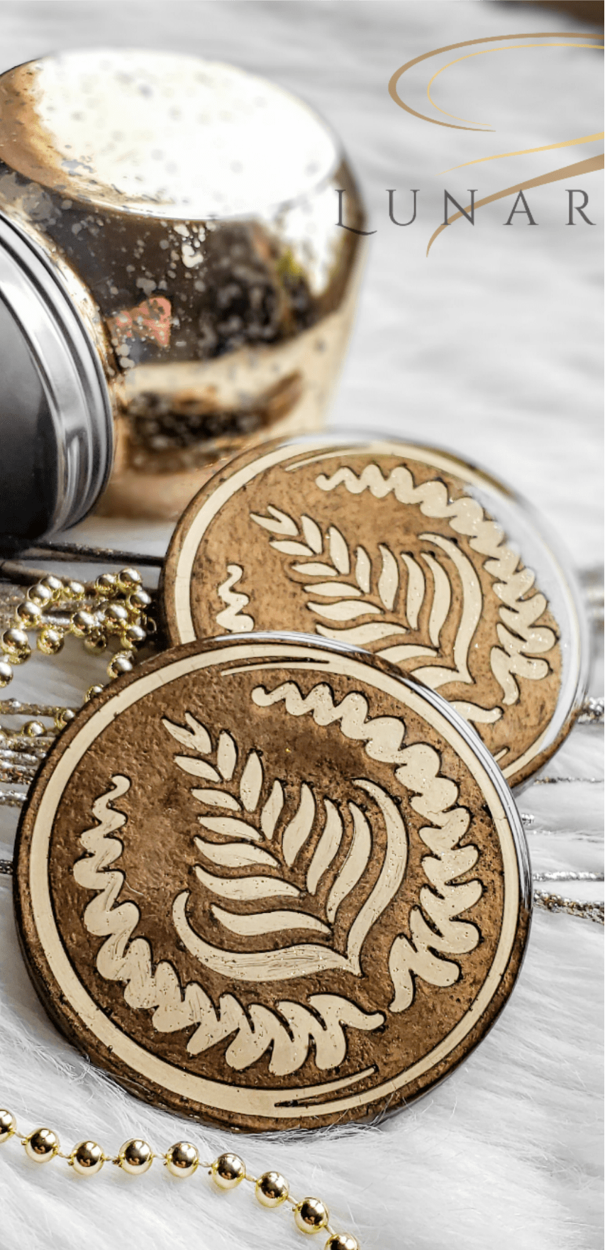 Resin Coasters, Set of 2