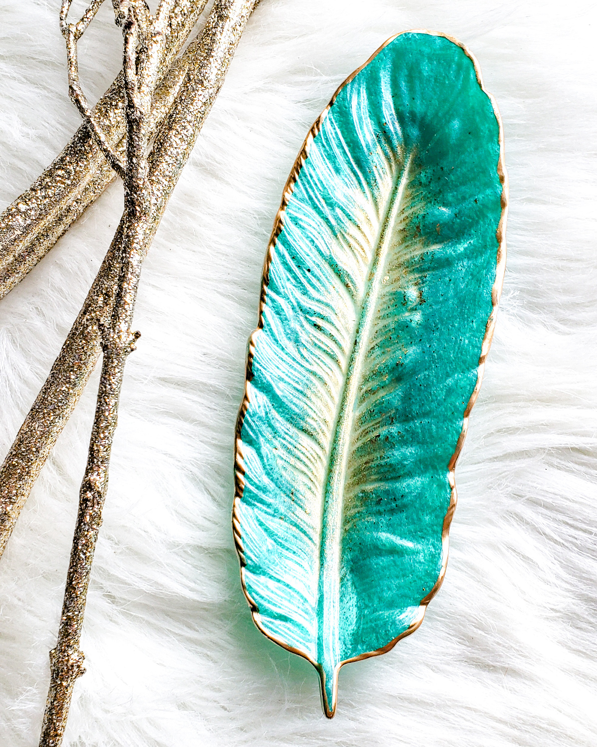 Feather Jewelry Dish