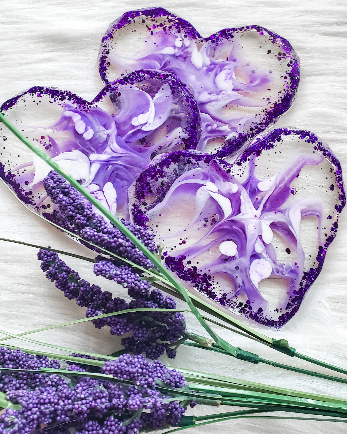 One Resin Heart, Coaster - Image 2