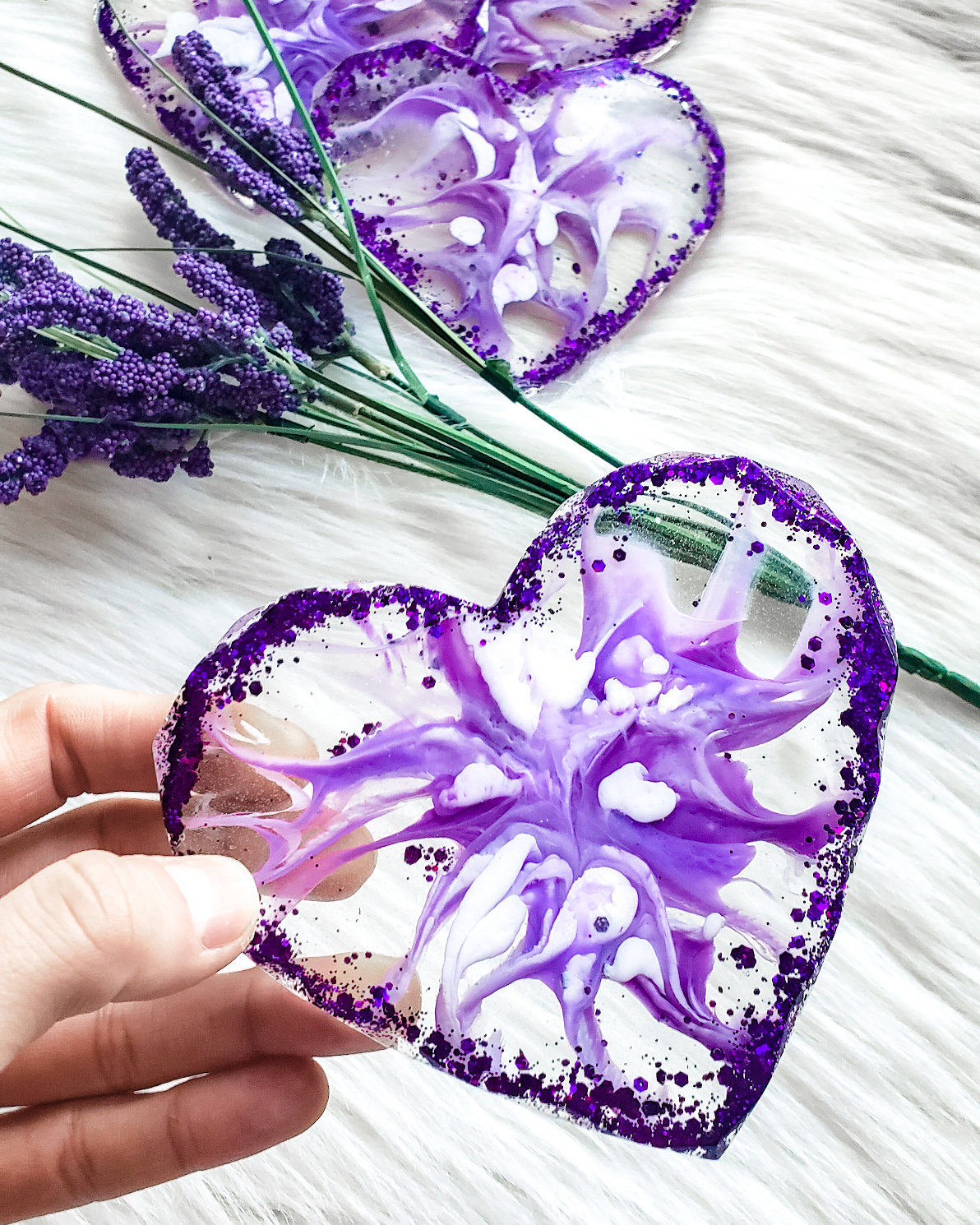 One Resin Heart, Coaster - Image 3