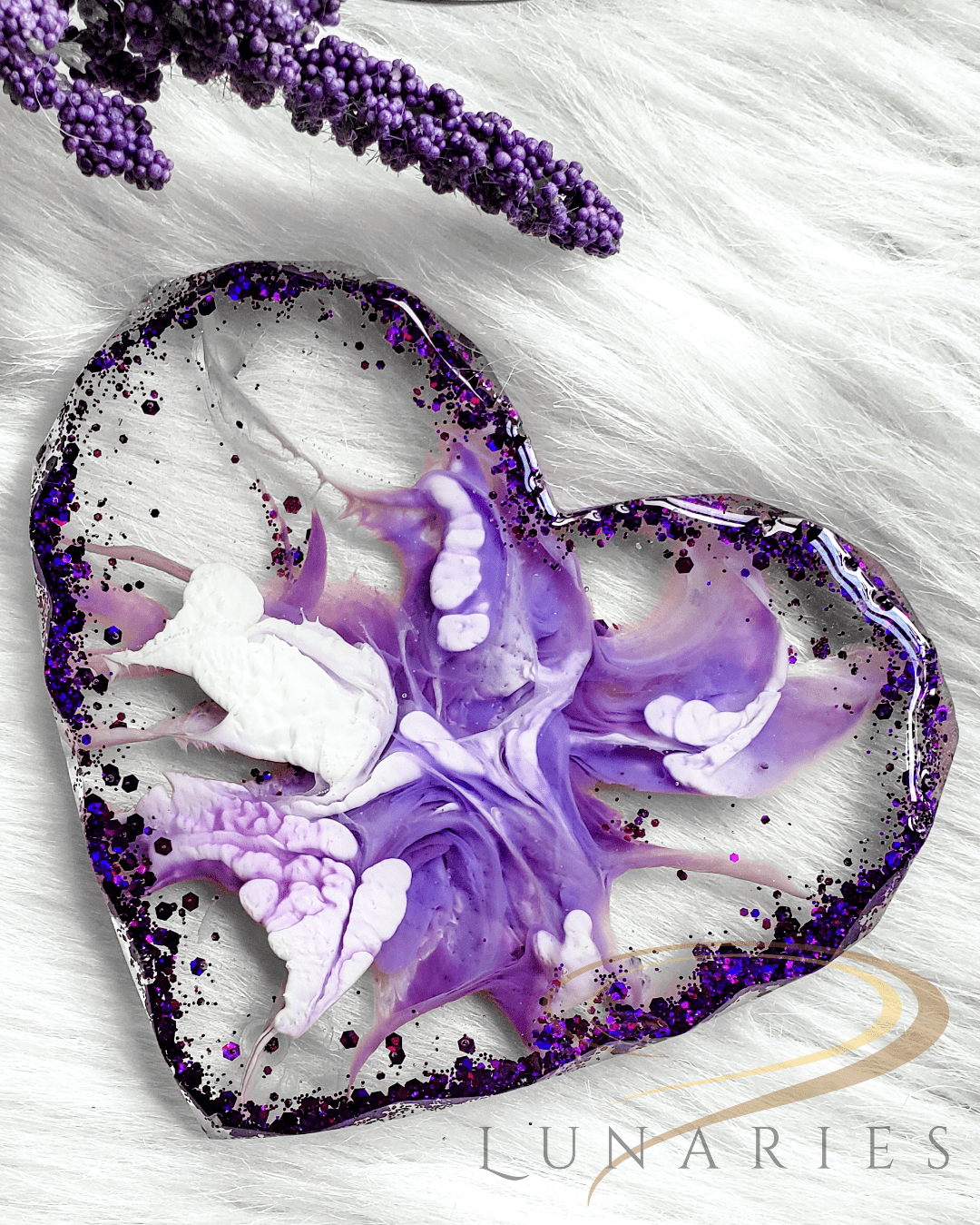 One Resin Heart, Coaster - Image 4