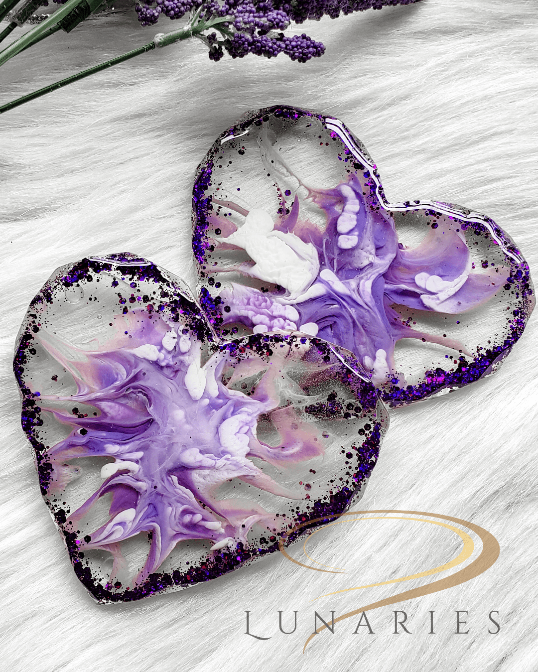 One Resin Heart, Coaster - Image 5