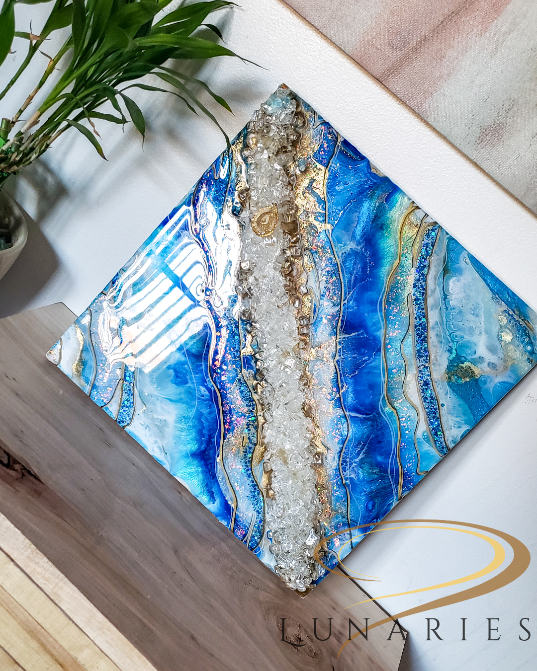 Resin Geode Art 12"x12" - Image 4