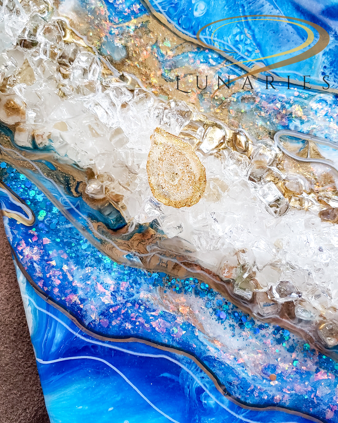Resin Geode Art 12"x12" - Image 5