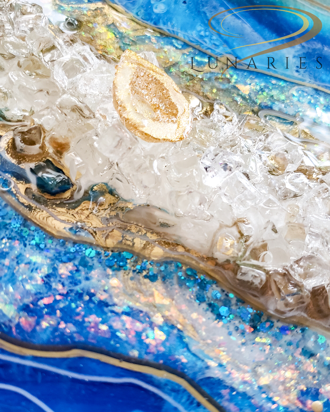 Resin Geode Art 12"x12" - Image 6