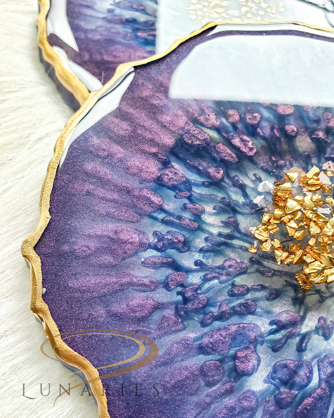 Resin Geode Coasters, Set of 2 - Image 3