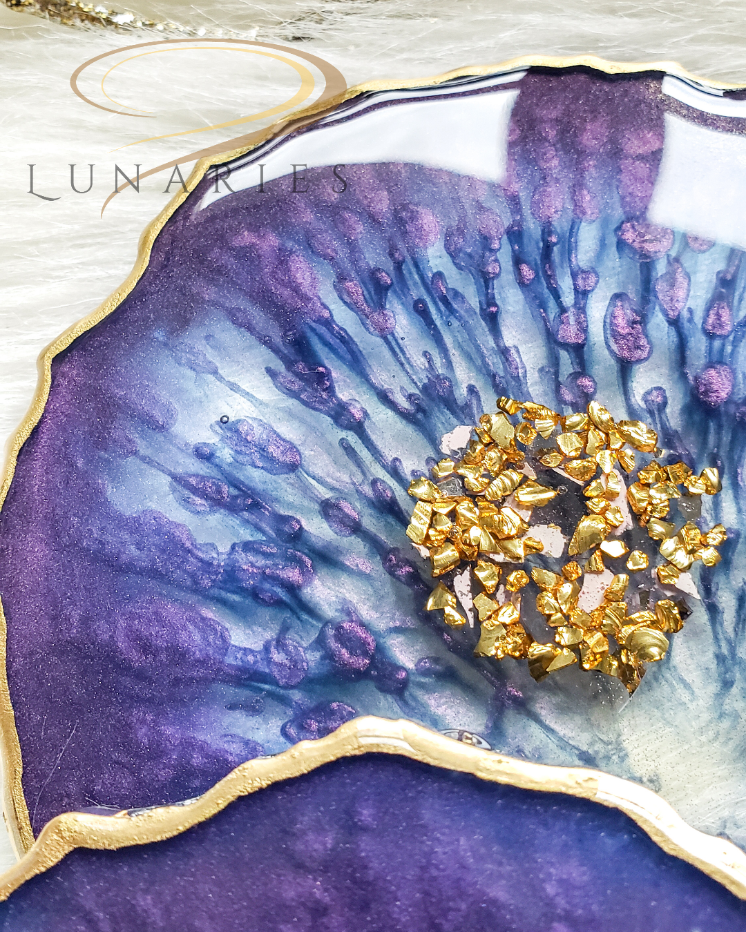 Resin Geode Coasters, Set of 2 - Image 2