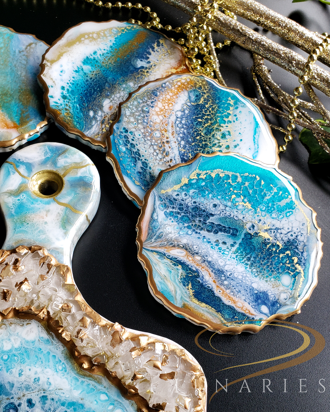 MADE TO ORDER - Charcuterie Board and Coaster Set - Image 2