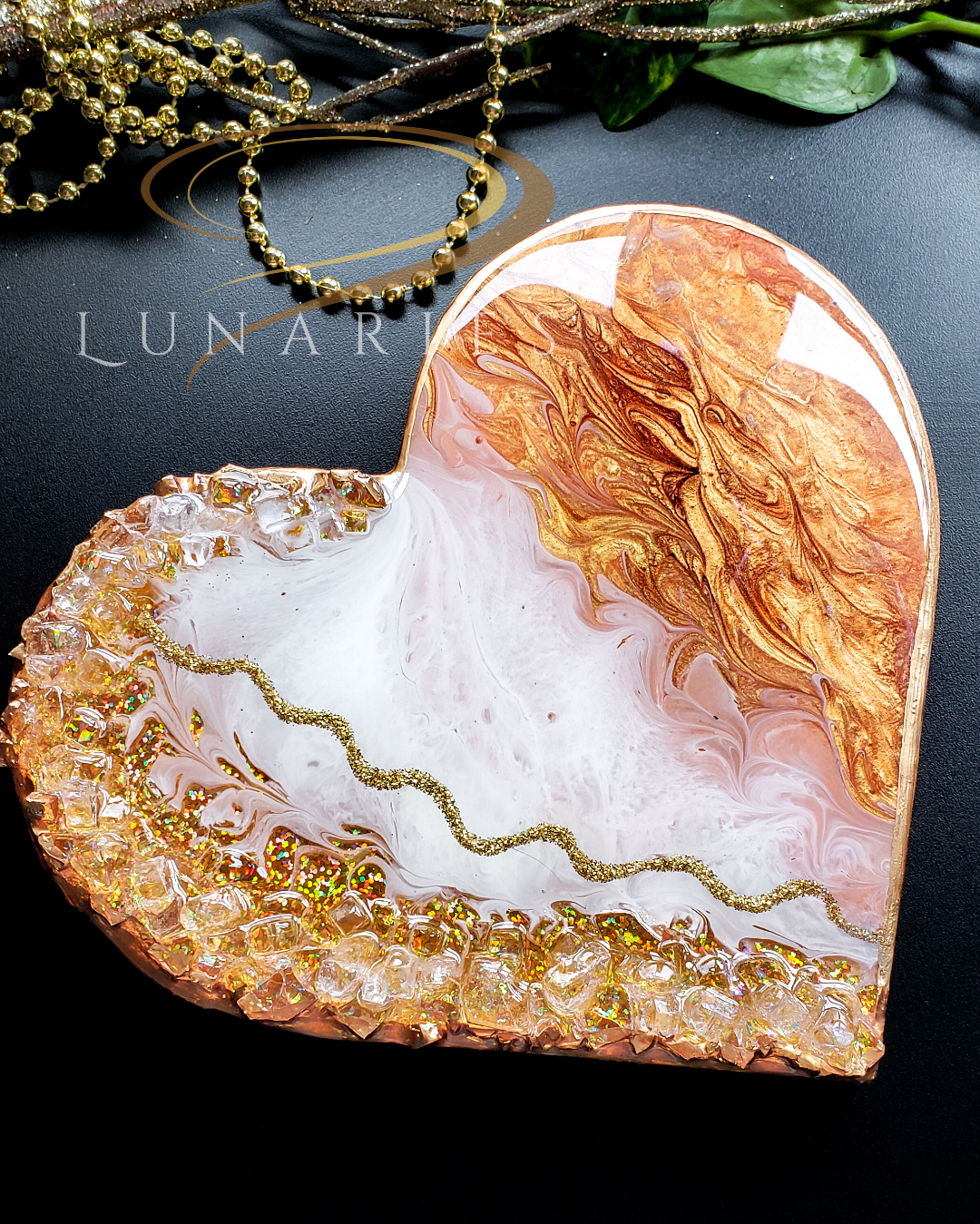 Heart Resin Art