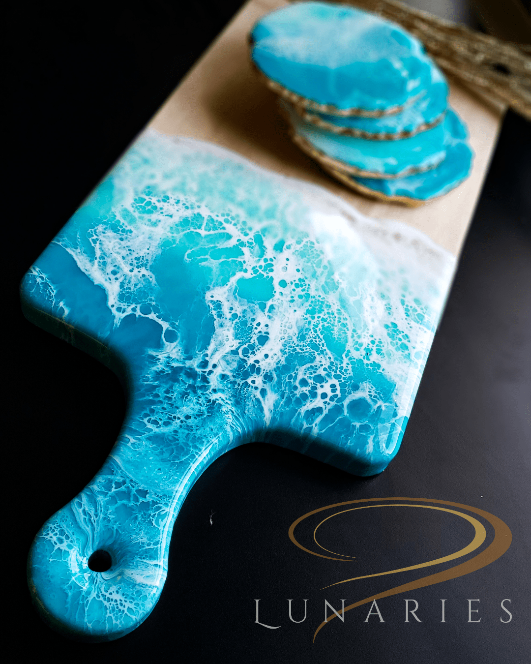 MADE TO ORDER - Charcuterie Board and Coaster Set - Image 3
