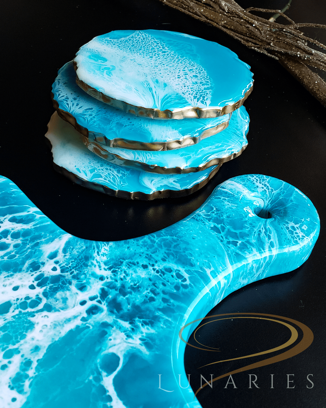 MADE TO ORDER - Charcuterie Board and Coaster Set - Image 2