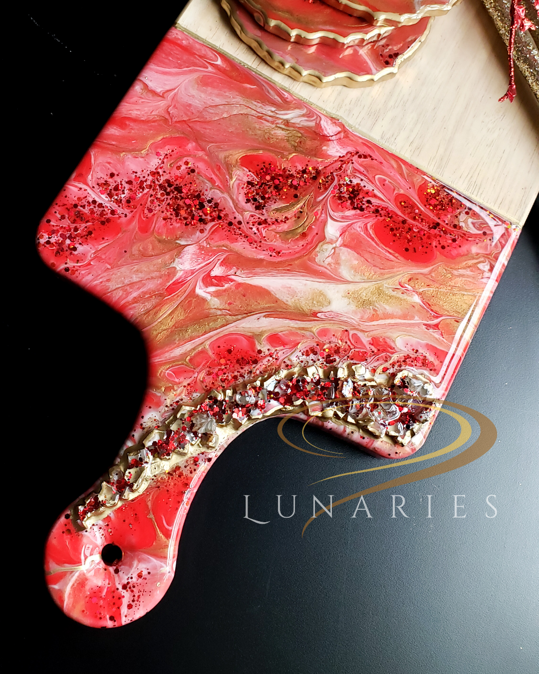 MADE TO ORDER - Charcuterie Board and Coaster Set - Image 5