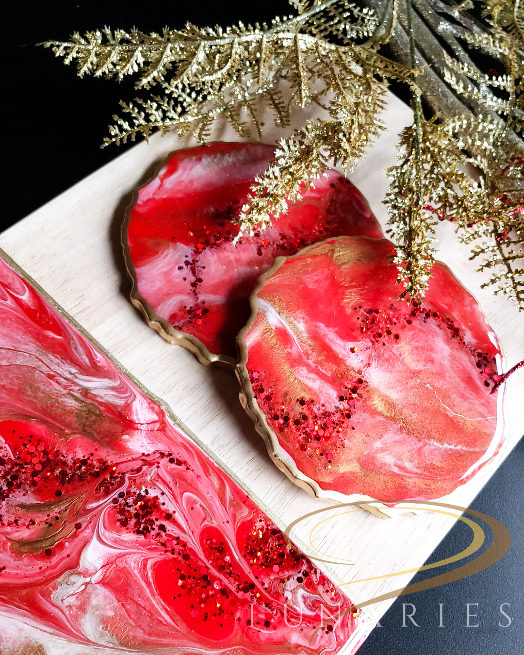 MADE TO ORDER - Charcuterie Board and Coaster Set - Image 7
