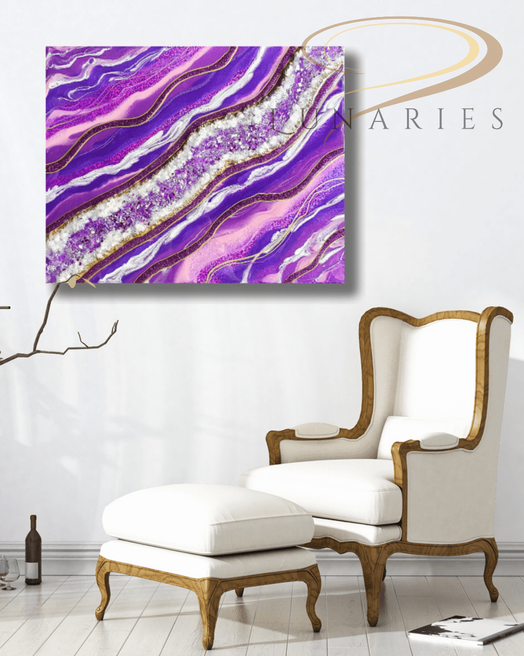 Resin Geode Artwork 14"x11" - Image 5