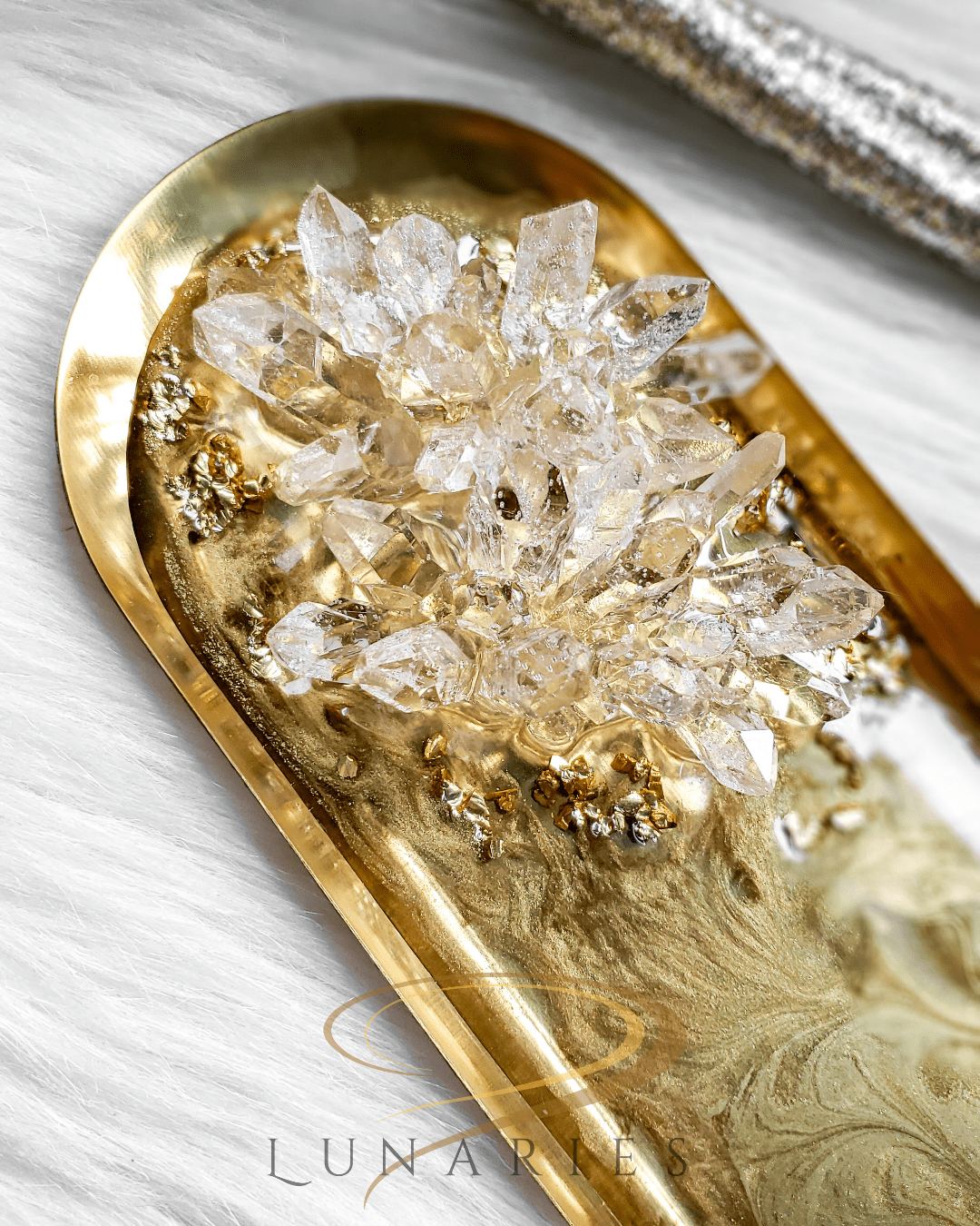 Stainless Steel Resin Crystals Jewelry Tray - Large - Image 2