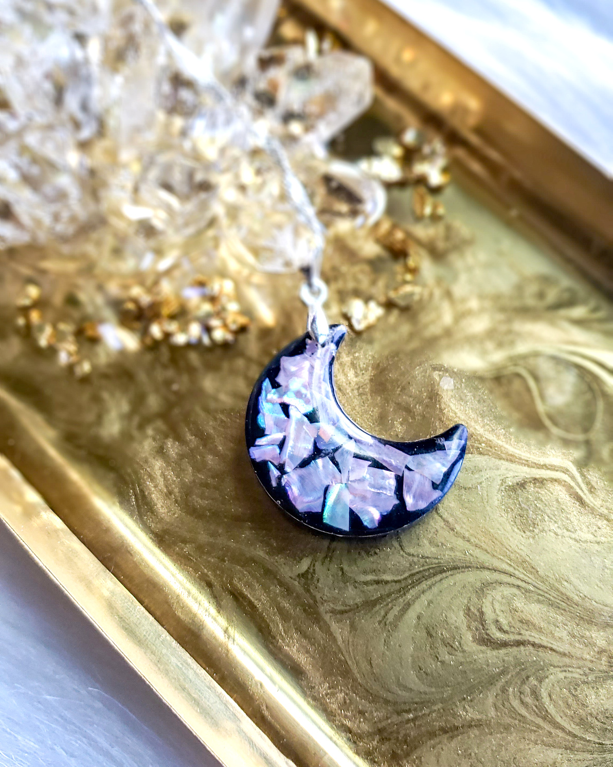 Abalone Moon Pendant - Image 3