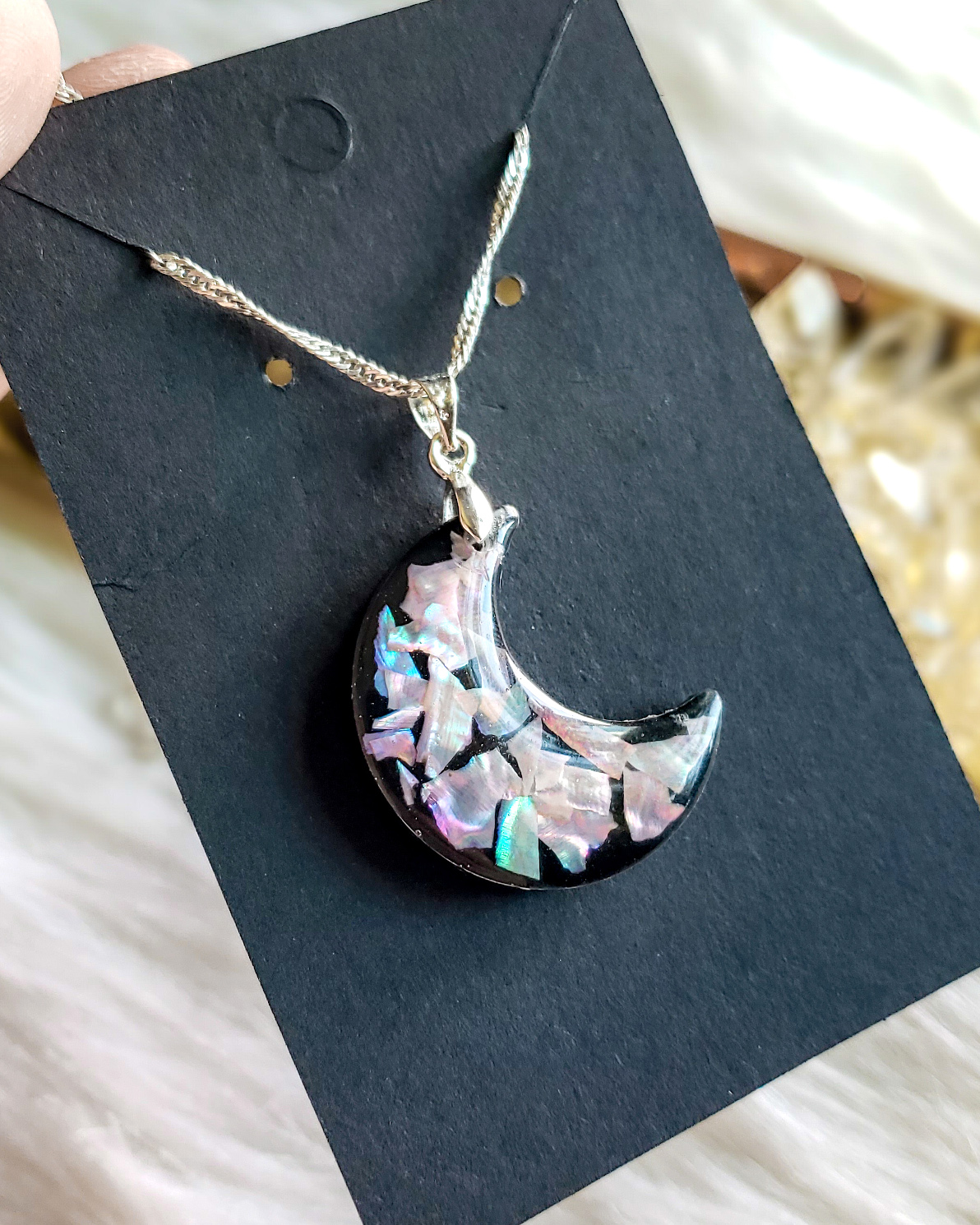 Abalone Moon Pendant - Image 2