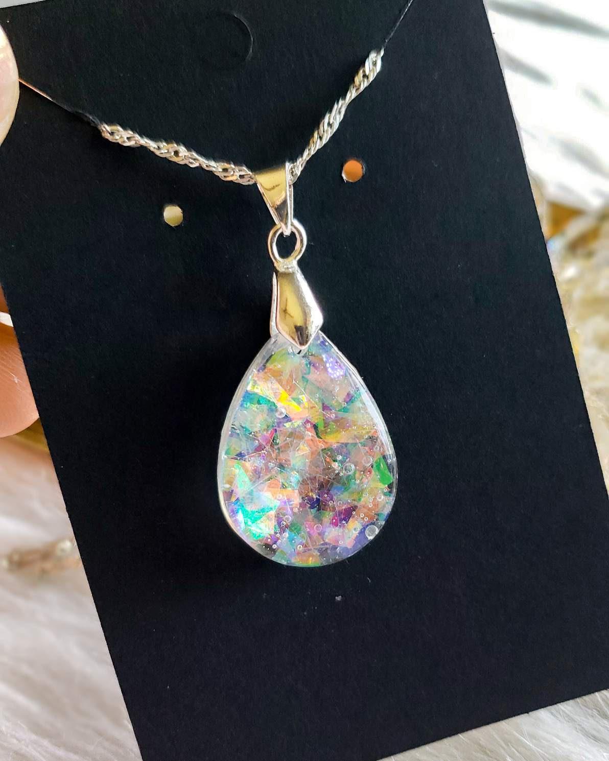 Holographic Teardrop Pendant - Image 2