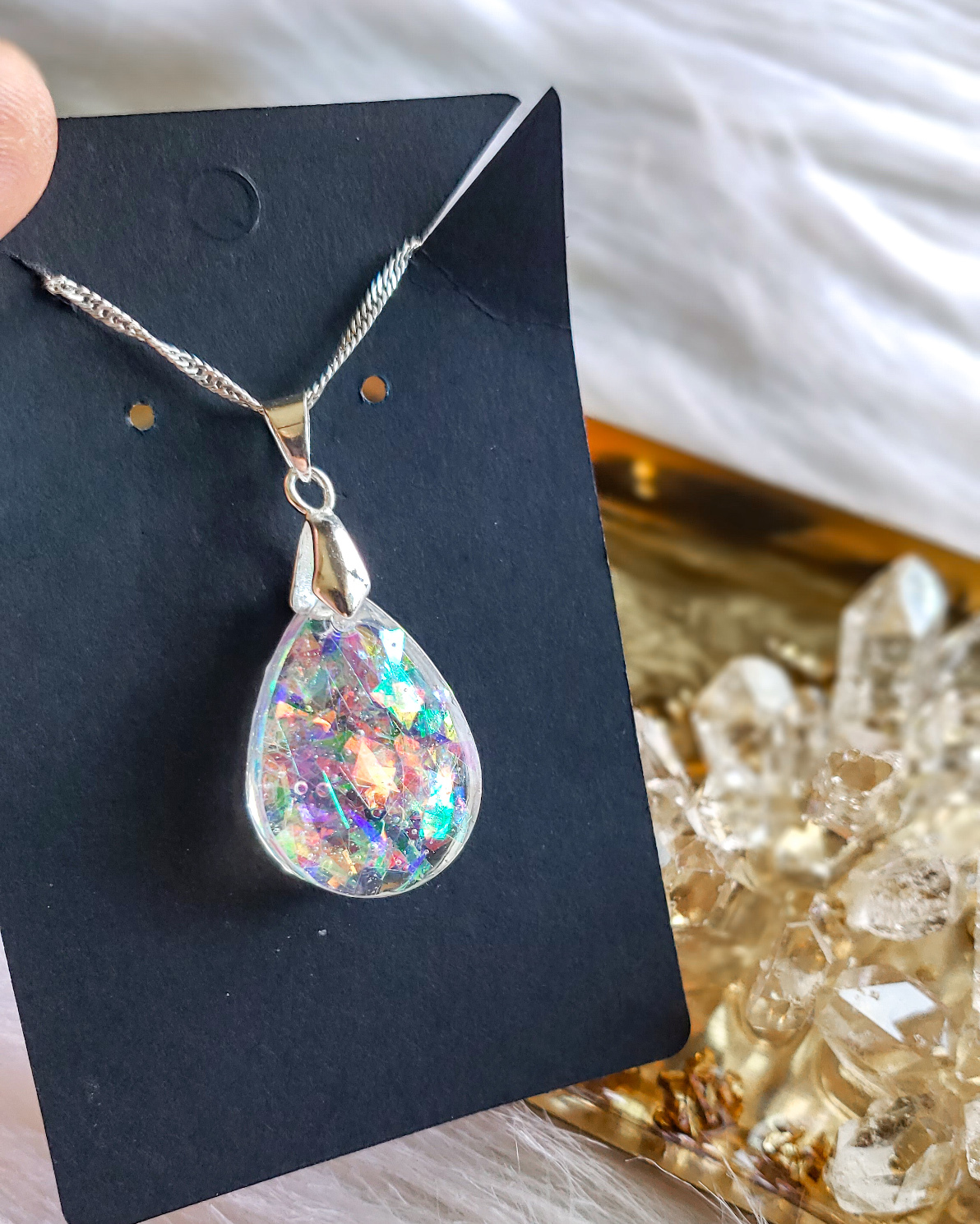 Holographic Teardrop Pendant - Image 3