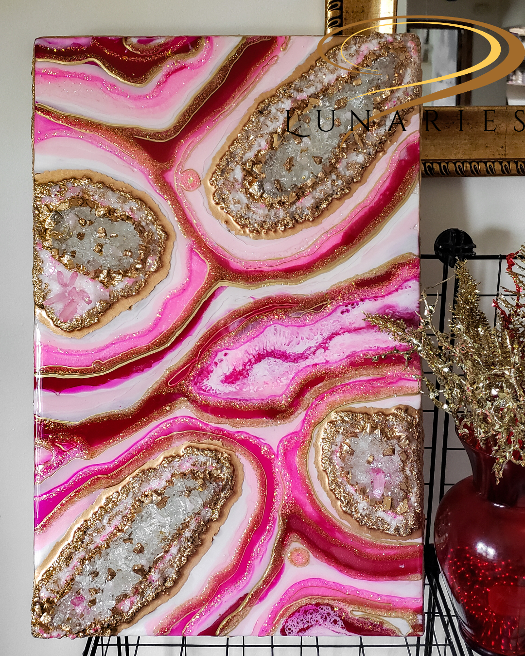 Resin Geode Artwork 16" x 24"