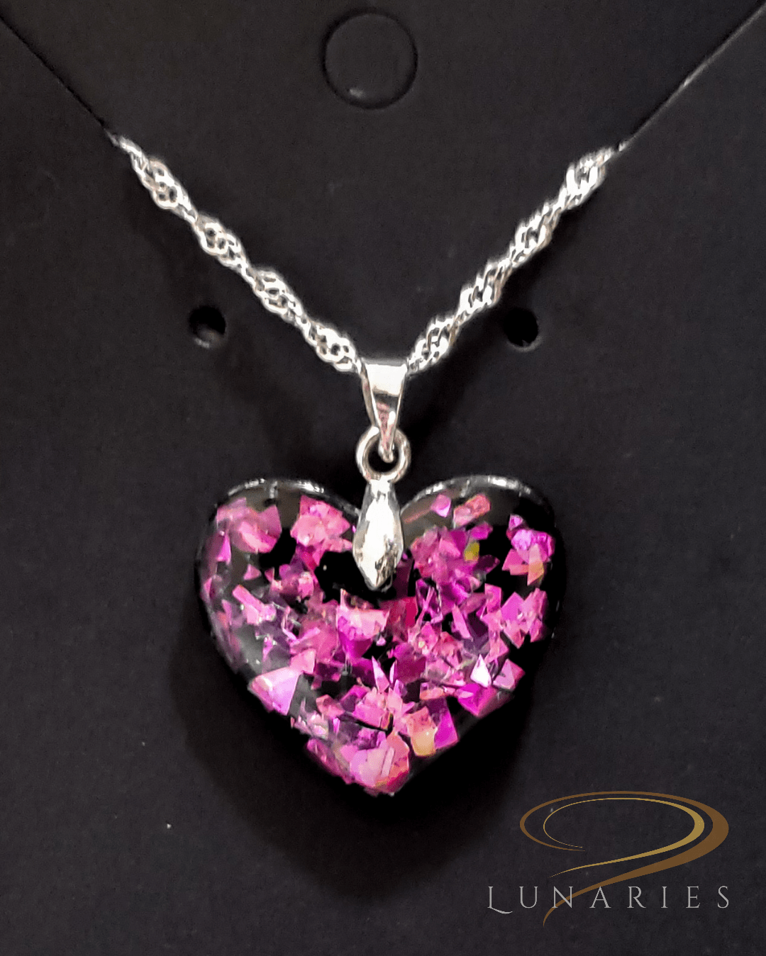 Holographic Heart Pendant