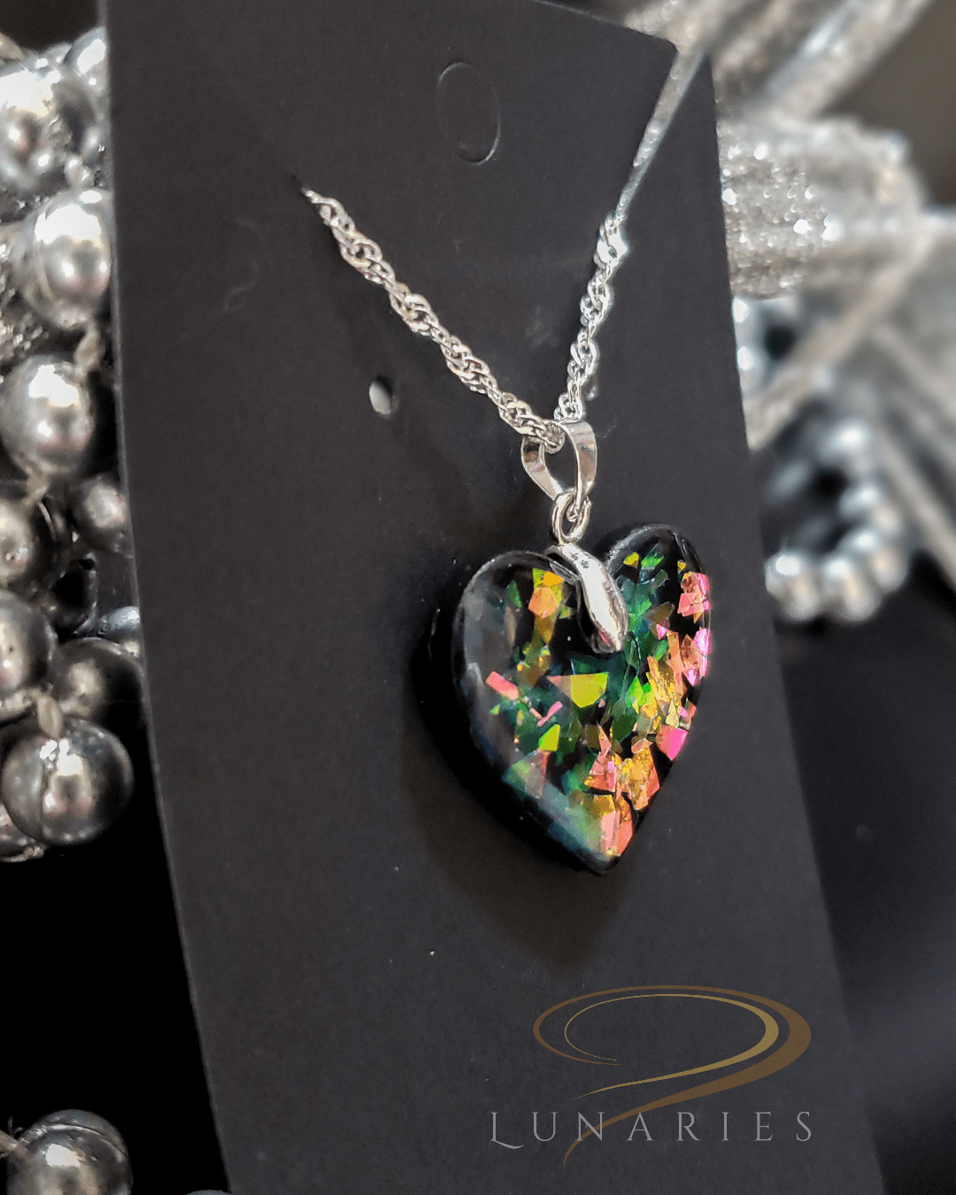 Holographic Heart Pendant - Image 3