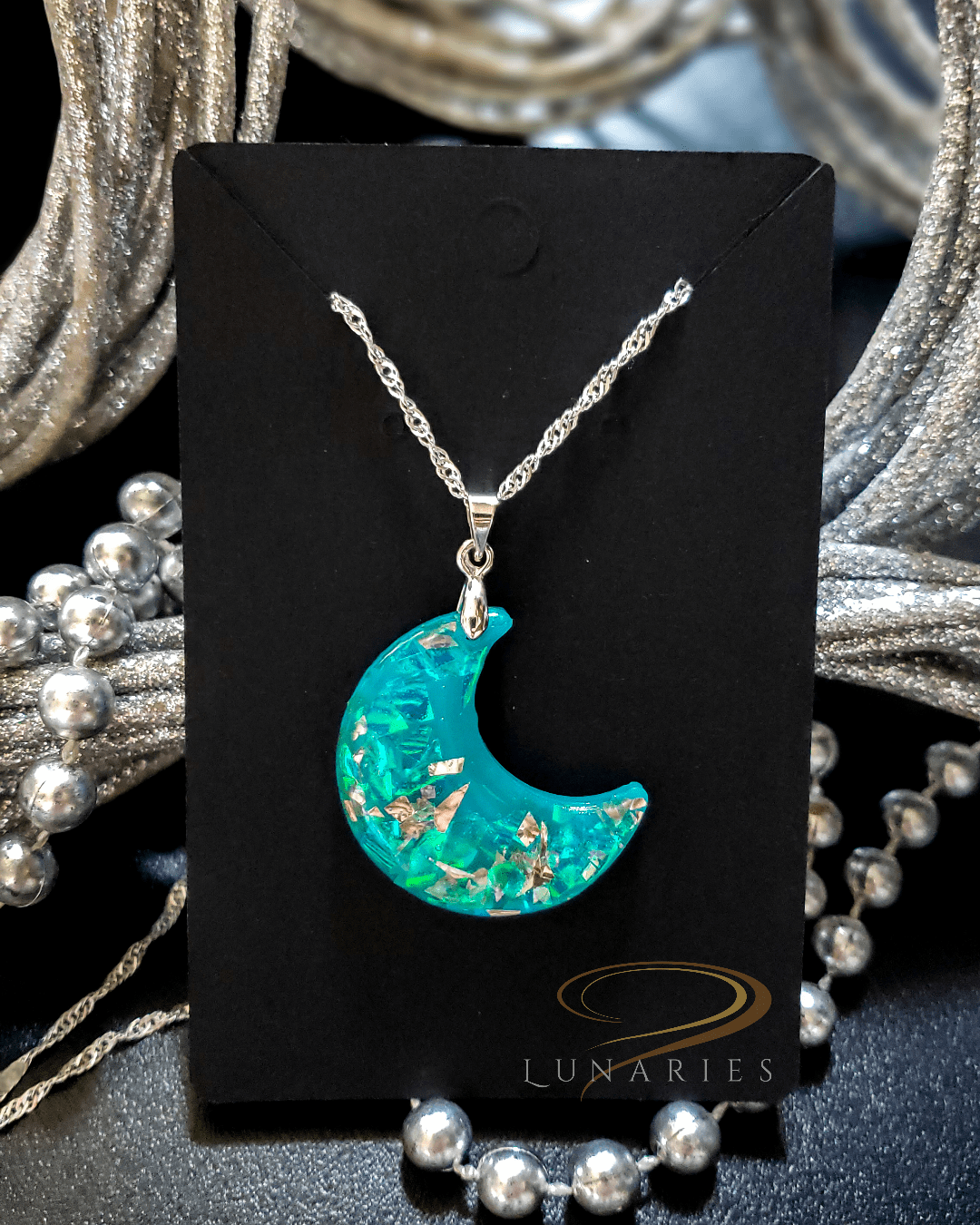 Holographic Moon Pendant